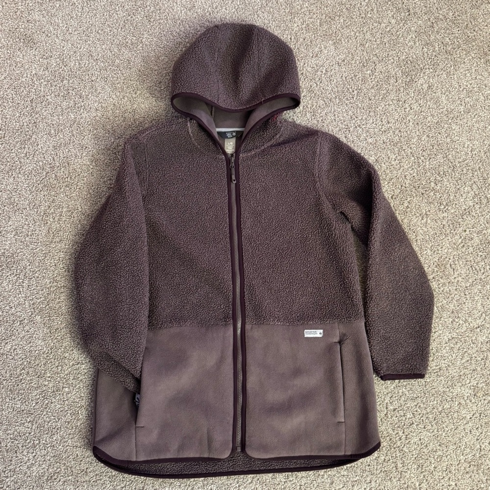 Dusty purple Mountain Hardwear Women’s teddy hooded jacket
